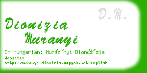 dionizia muranyi business card
